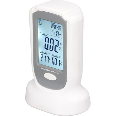 Handliches Formaldehyd-Messgerät zur Luftqualitätsüberwachung, Formaldehyd-Monitor für Fabriken, EU-Stecker, AC 100–240 V (1/5)