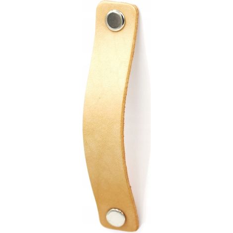 TIRADOR PARA MUEBLE de piel, tirador, pomo 96 mm, luz natural (1/4)