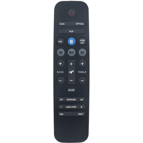 Replacement remote control for Philips Soundbar HTL3140 HTL3140B/12 A1037-26BA-004 HTL3160 CSS5235Y/93 CSS5235Y HTL3160B HTL3160S HTL3140B HTL3140B/F7 HTL2163B/F7 HTL3110B HTL3110 (1/4)