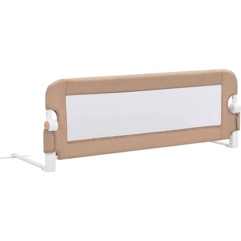 Maison Exclusive - Kleinkind-Bettschutzgitter Taupe 120x42 cm Pol (1/5)