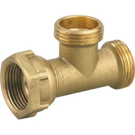 Té dérivation CE mâle/mâle/femelle 3/4' (20/27) – Laiton pour connexions fiables – Raccord circulateur plomberie – Selection P Pro