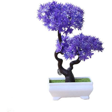 Realistische künstliche Pflanze, Bonsai-Imitat im Topf, pflegeleicht, aus Kunststoff, Dekoration für Zuhause, Hotel oder Garten, Geschenk - 2