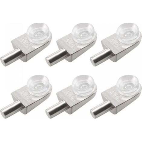 20pcs Taquets étagère mural support d'étagère en verre en alliage de zinc ventouse (1/5)
