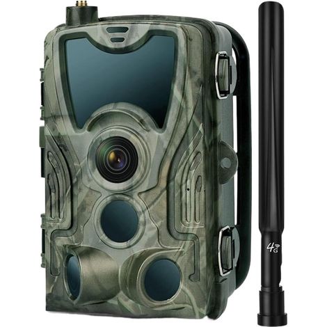 Caméra Faune Sauvage Caméra De Chasse Étanche Extérieure 1080P, LED Activée par Le Mouvement À Infrarouge, Vision Nocturne 20M, Carte TF, Batterie AA Surveillance Fiable Précise (1/5)