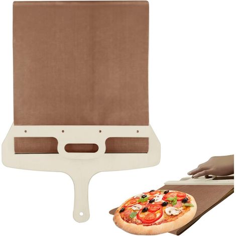 Pelle à pizza coulissante, 30 x 52 cm, avec poignée, antiadhésive (1/5)
