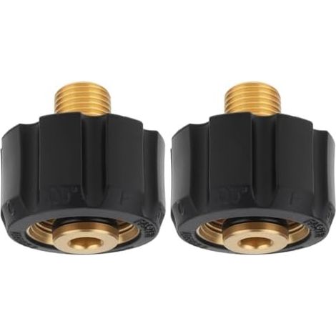 Lot de 2 adaptateurs M22 femelle vers 1/4" AG pour nettoyeur haute pression compatible avec Kärcher (1/5)