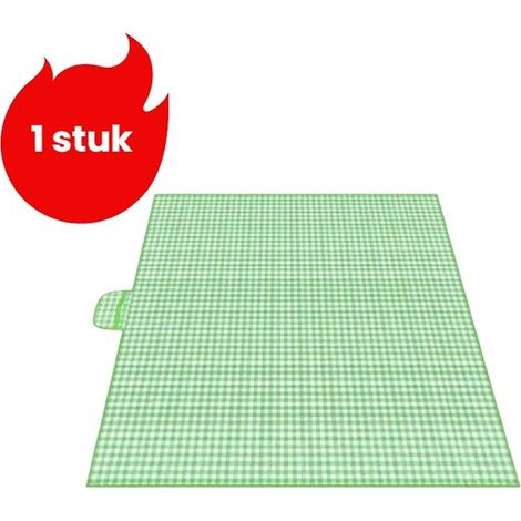 Tapis de pique-nique pliable imperméable – Tapis d'extérieur portable résistant à l'humidité et aux salissures – Idéal camping, plage et sorties – Vert (1/5)