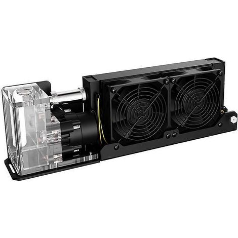 Mini imprimante 3D, smartphone, tablette : module de refroidissement liquide tout-en-un (AIO), 24 V, deux ventilateurs, 2 000 tr/min, dissipation thermique efficace, prise américaine. (1/5)