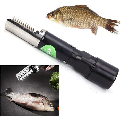 Écailleur de poisson électrique Écailleur de poisson électrique en acier inoxydable Écailleur de poisson automatique Écailleur de poisson étanche Rechargeable (1/5)