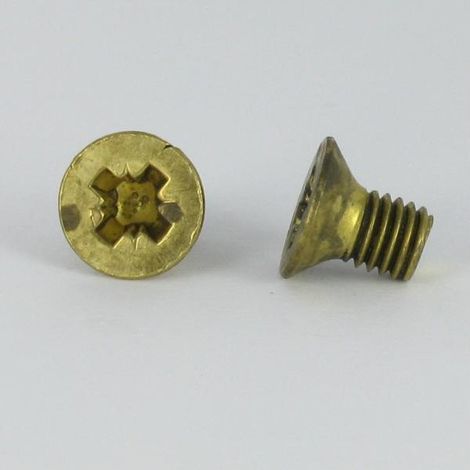 Vis métaux Laiton Tête fraisée Pozi N°4 M8X12-100 pièces