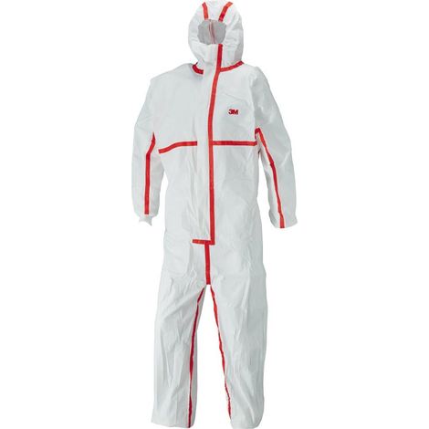Einwegoveralls'Erwachsener Gr. 3XL UK:46 weiß rot by 3M 3M 3XL 4565XXXL (1/5)