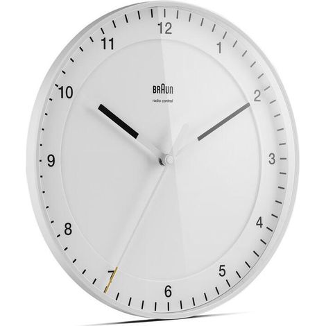 Braun BC 17 W-DCF Reloj de pared blanco diseño clásico (1/4)
