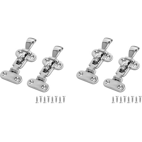 Loquets Anti-Cliquetis pour Trappe de Porte de Bateau de Qualité Marine, Loquets de Serrage, Construction Solide, Verrouillable, (4 Pièces) (1/5)