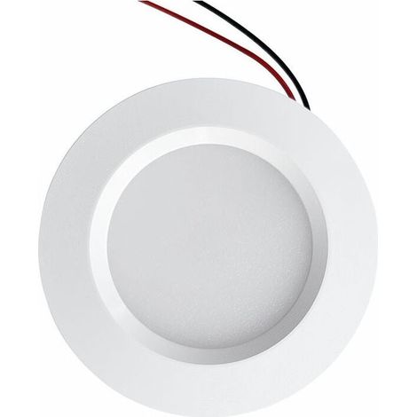 Mini spot LED encastrable 3W DC12V – Étanche IP54 – Diamètre 68mm – Pour salle de bain et cuisine – Aluminium blanc naturel 4000K (1/5)