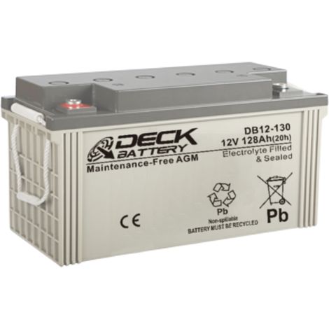 Batería AGM 12v 128Ah  Deck Sellada DB12-130