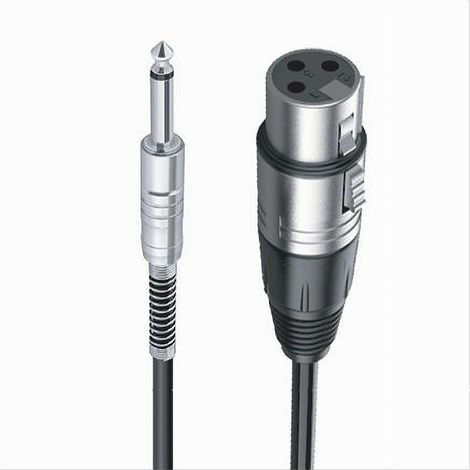 TRADE SHOP - Cavo Jack 6.5 Mm Mono A Xlr Femmina Audio Prolunga Per Microfono 1.8 Mt Jxlr-01 -