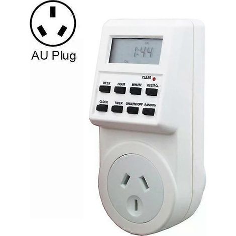 Prise programmable intelligente pour maison connectée - Horloge LCD 240 V, prise australienne (1/5)