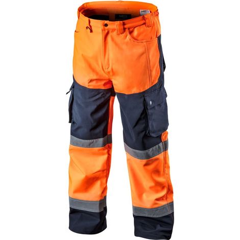Softshell-Warnschutzhose mit Reflektionsstreifen orange XL (1/5)