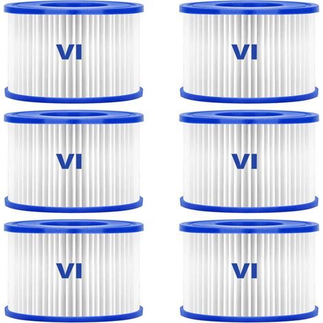 Lot de 6 cartouches de filtration pour spa gonflable Lay-Z-Spa (1/5)