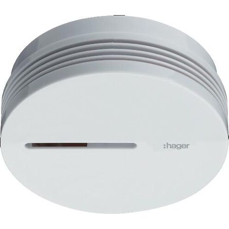 HAGER TG600AL 10 JAHRES RAUCHWARNMELDER BIANCO - RAUCHWARNMELDER CON KLEINER BAUGR E NACH DIN EN 14604 CON ZUS TZLICHER ZERTIF