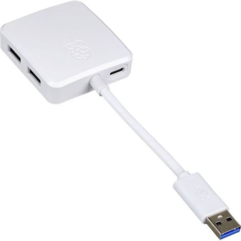 Raspberry Pi® SC1636 Hub USB 4 Porte USB-A USB 3.0 5 GBit/s Bianco SC1636 (1/3)