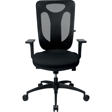 Bürodrehstuhl Net Pro 100 m.Punktsynchrontechnik schwarz 450-550mm m.Rollen (1/5)