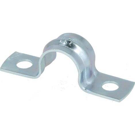 Le Sanitaire – Cavalier de fixation M16 – Métal galvanisé – Pour tubes aux dimensions métriques EN 60 423 – Conditionnement 100 pièces