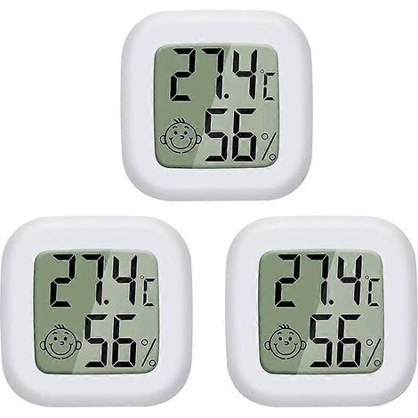 Lot de 4 thermomètres Vaikby, hygromètre numérique, thermomètre d'ambiance pour la maison, surveillance précise de la température et de l'humidité. (1/5)