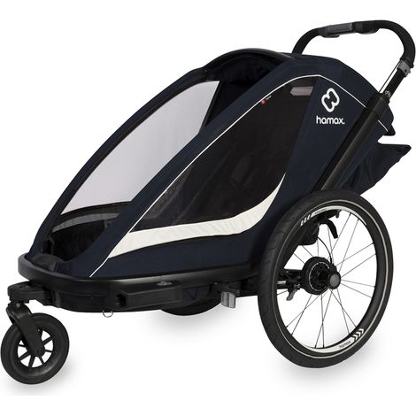 Remorque Vélo Enfant Une Place - Design Confortable Pour Balades - Hamax