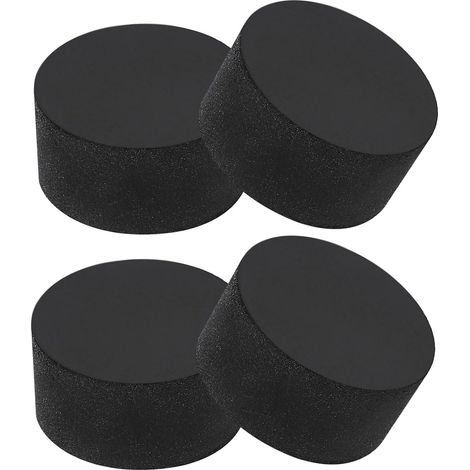 Patins Anti-Dérapants Pour Meubles 13/16" (20mm x 10mm), 4Pcs Pieds Ronds En Caoutchouc Protège-Sols Pour Parquet Électronique Lits Tiroirs DIY, Noir (1/5)