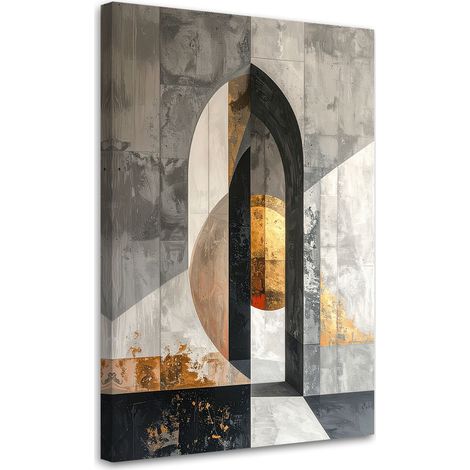 Leinwandbilder Industrielle graue 3D Abstrakt 70x100