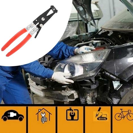 Schlauchschellenzange mit geradem Schnitt, Typ H, Kfz-Reparaturwerkzeug, flexible Schlauchschelle mit gerader Nut (Auto-Reparatursatz) (1/5)