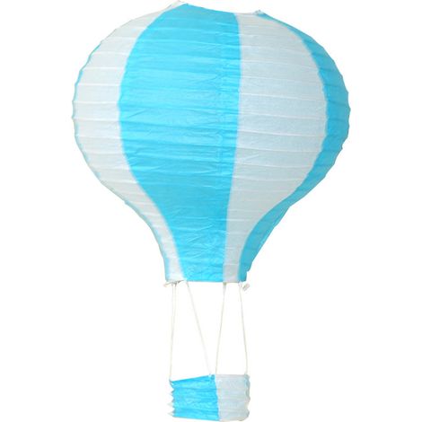 Lanterne en papier montgolfière, décoration de Noël, lanterne en papier pliable à suspendre dans le couloir de la maternelle, montgolfière colorée (1/5)