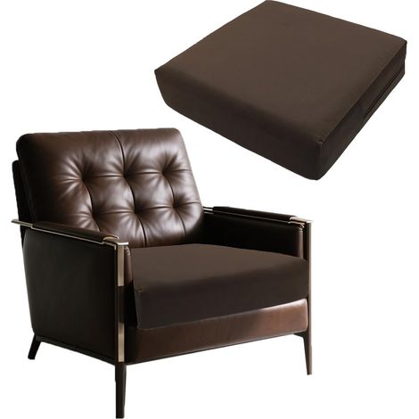 Coussin rehausseur de siège, coussin de chaise, aide au rehaussement, coussin de sol, coussin d'assise pour fauteuil et chaise longue – Mousse à mémoire de forme gel extra large orthopédique (1/5)