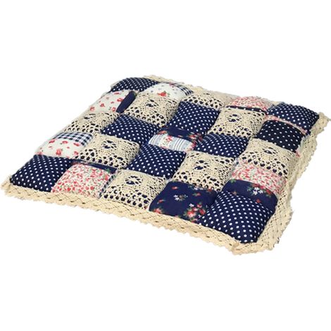 Coussin De Chaise - 40 X 40 Cm - Garnissage Polyester - Housse Coton - Fond Anti-Dérapant - Pour Chaises De Salle À Manger Et Cuisine - 1 Pièce (1/5)