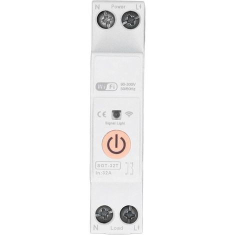 Circuit on Rail Din, remote, switch WIFI smart for devices household AC 90-300V 2P 32HAS (1/5)