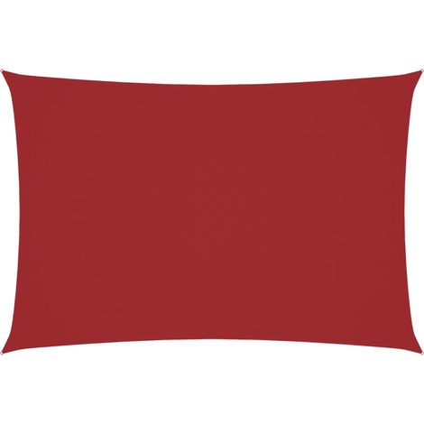Maison Exclusive - Toldo de vela rectangular tela Oxford rojo 3x5