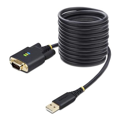 StarTech.com 3m USB auf Seriell Adapter, COM-Retention, Wechselbare Schrauben/Muttern, USB-A zu DB9 Kabel, FTDI IC, USB auf RS232, ESD Schutz, Windows/macOS/Linux