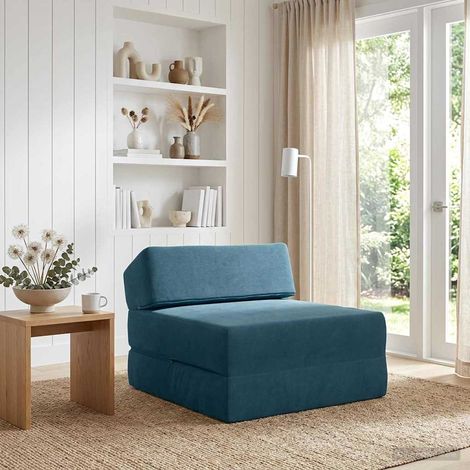 Sofá Cama Plegable Azul 60 x 70 x 41 cm Tela