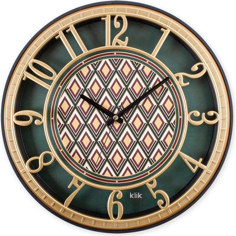Orologio da parete, orologio decorativo, soggiorno Clock Marrone Verde (1/2)