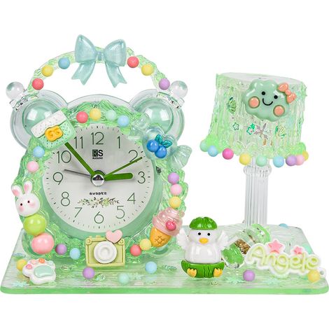 Kit de bricolage pour fabriquer soi-même une horloge à tic-tac : ensemble de décorations pour réveil en gel cristal pour enfants