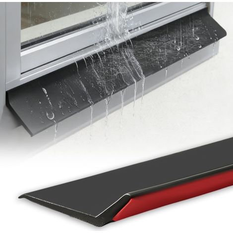 Self-Adhesive Rubber Rain Cover Strip, 4.5 cm x 5 m, Bendable Window Seal, Drip Deflector for Doors, Window Sills and Car Doors, Rain Repellent Strip to Protect Against Rainwater Backflow (1/5)