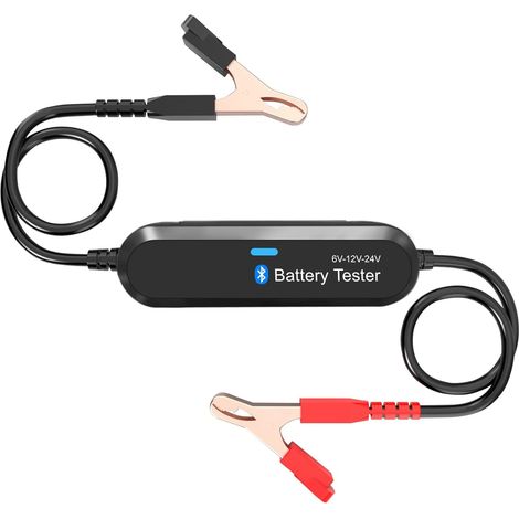 Bluetooth-Batterietester, BK200 6 V/12 V/24 V Batterieladetester, Innenwiderstandstester, Analysator für Auto, Motorrad, Rasenmäher, Dampfschiff