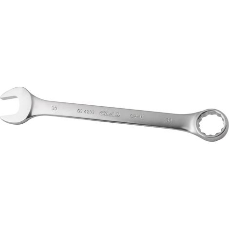 Clé mixte 30mm 12 pans CrV DIN ISO 3113 - OS 4203 - CLAS Equipements