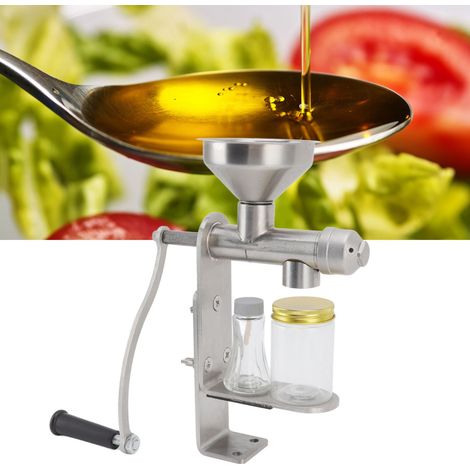 Presse à huile domestique, petite presse à huile manuelle non électrique, extracteur de jus, huile d'arachide, de sésame, de colza, presse à huile chaude et froide. (1/5)