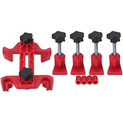 5 unids/set Kit de herramientas de bloqueo de árbol de levas de abrazadera de doble leva Universal, juego de herramientas de sincronización de motor de engranaje de piñón automático de coche (1/5)