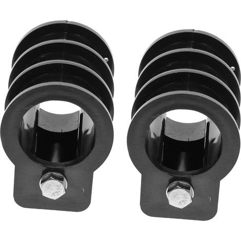 Pool Ladder Accessories 2pcs Solid Black Plastic Buckles Wear-Resistant for Pool Stair Stabilizer (1/4)