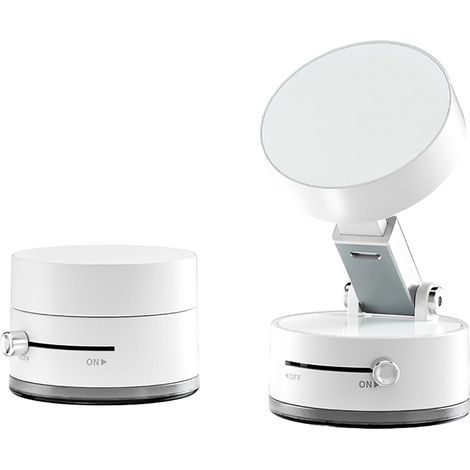 Support Magnétique de Téléphone de Voiture A2 Pro, 20 Aimants N52 avec Aspiration sous Vide, Charge de 1,3 Kg, Support Pliable Réglable à 360°, pour Tableau de Bord, Bureau, (White) (1/5)