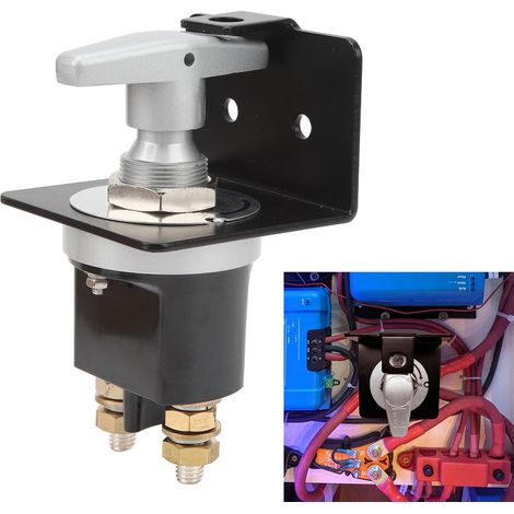 12V-48V Batterie-Ein/Aus-Schalter mit Verriegelungsplatte, Ersatzteil 20247, kompatibel mit Autos, Wohnmobilen und Booten (XL-0185) (1/5)