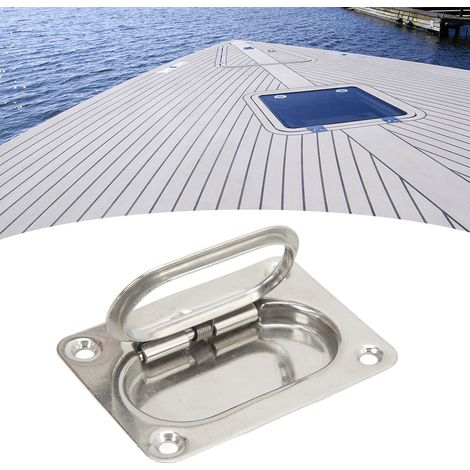 Bodenschlaufe aus Edelstahl 304 für Wohnmobile und Boote, Kabinengriff 76 x 57 mm (1/5)
